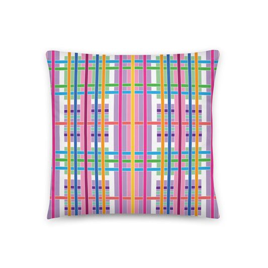 Candy Plaid Pillow