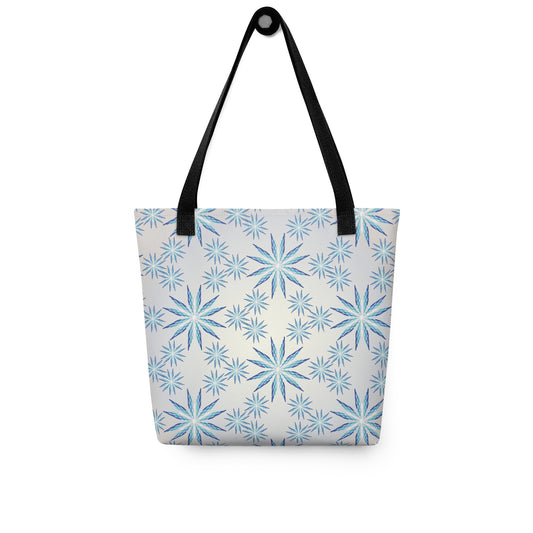 Metallic Snowflake Tote Bag